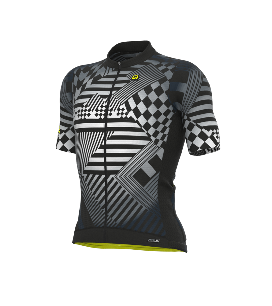 ALÉ férfi PR-S CHECKER nyári kerékpáros mez