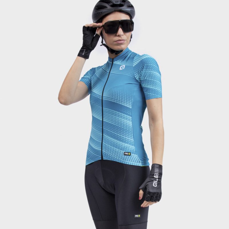 Nyári kerékpáros mez ALÉ PR-R GREEN SPEED LADY