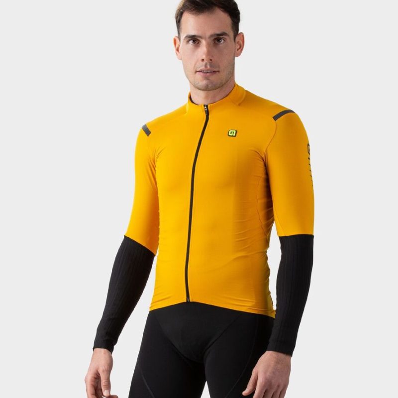 Melegített kerékpáros mez ALÉ férfi WARM RACE 2.0 R-EV1