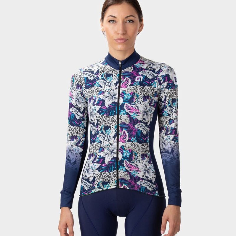 ALÉ női szigetelt kerékpáros mez HIBISCUS PR-R