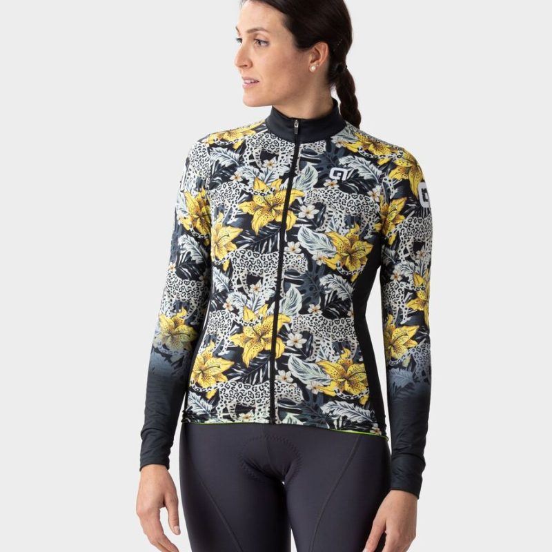 ALÉ női szigetelt kerékpáros mez HIBISCUS PR-R