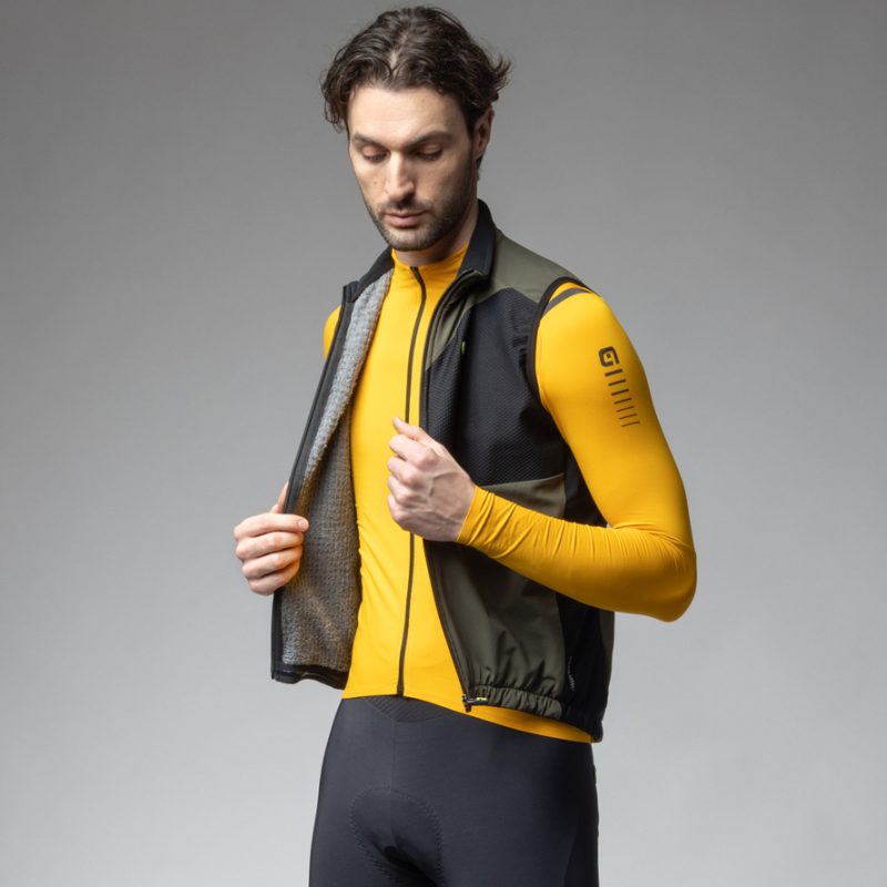 Téli kerékpáros mellény ALÉ férfi RIPARO R-EV1