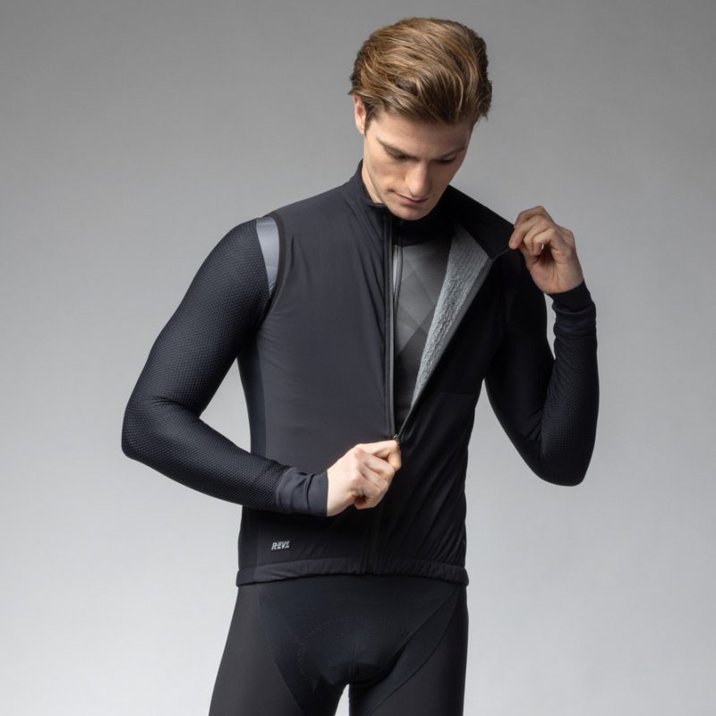 Téli kerékpáros mellény ALÉ férfi RIPARO R-EV1