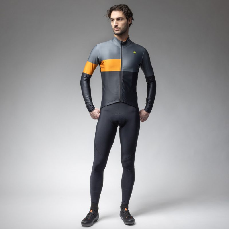 Téli kerékpáros kabát ALÉ férfi PR-E GEOMETRIC