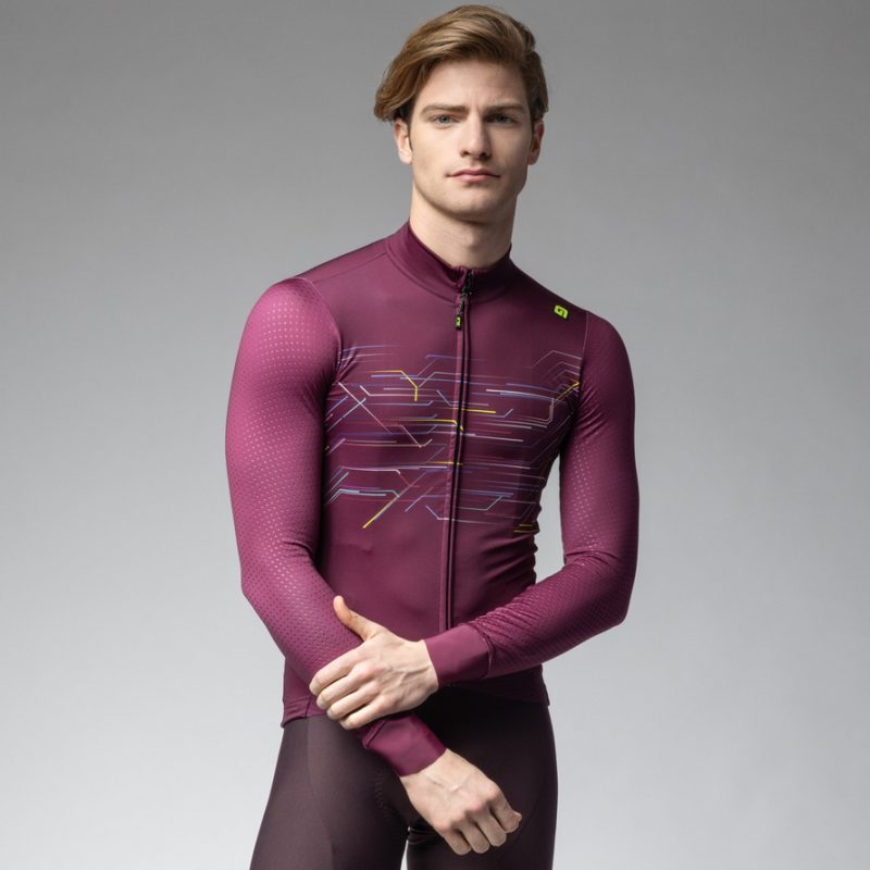 ALÉ férfi PR-E MEGABYTE szigetelt kerékpáros mez