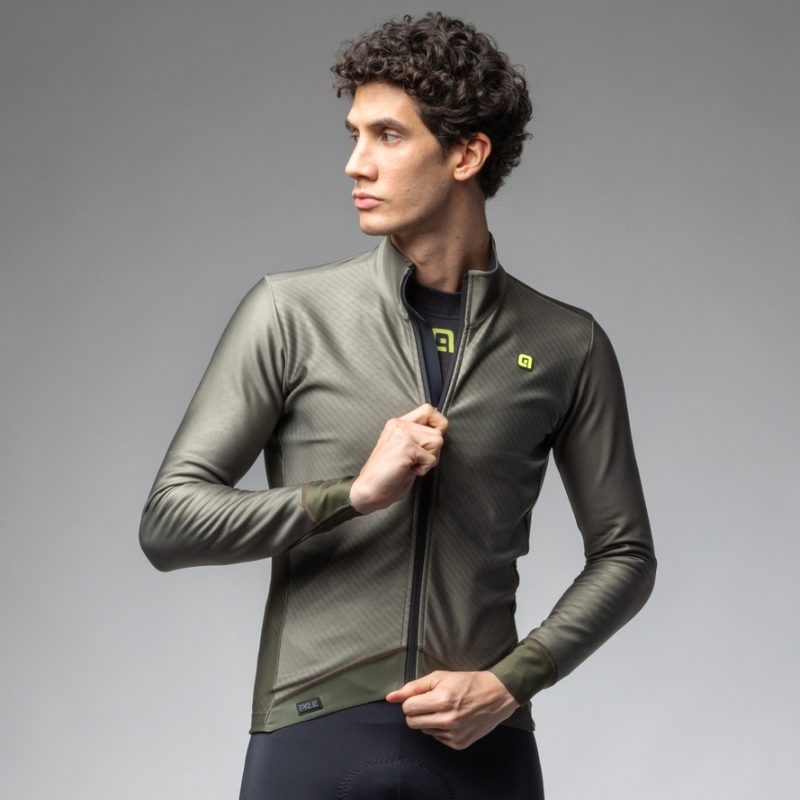 Téli kerékpáros kabát ALÉ férfi PR-E METAL