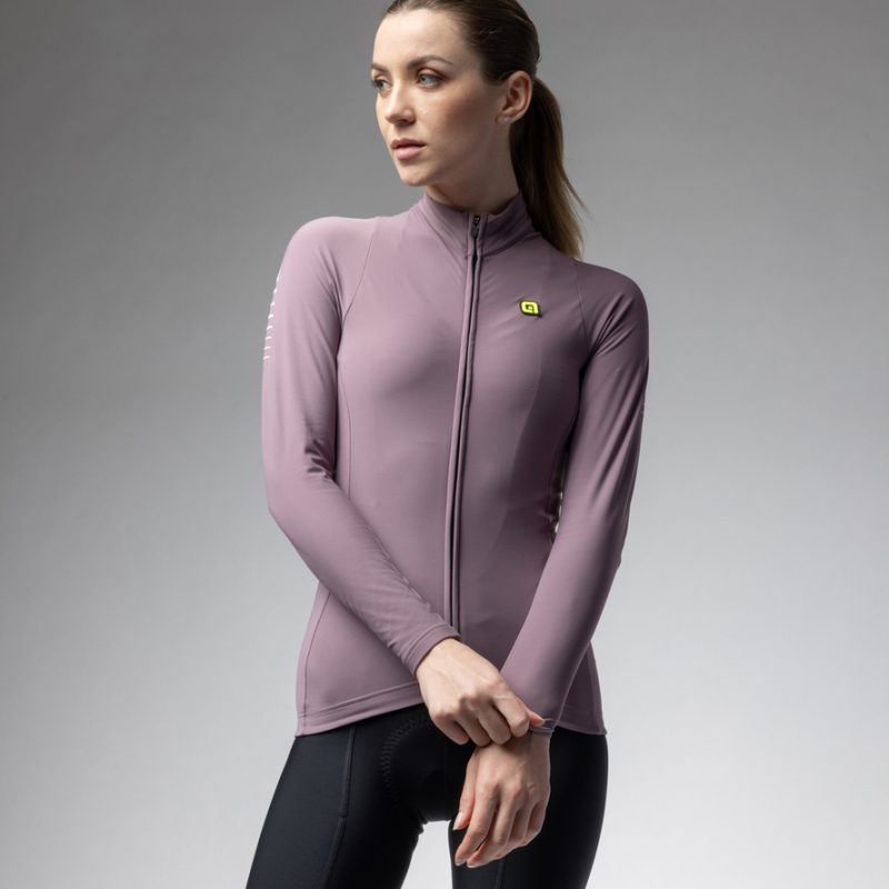 Melegített kerékpáros mez ALÉ női WARM RACE R-EV1