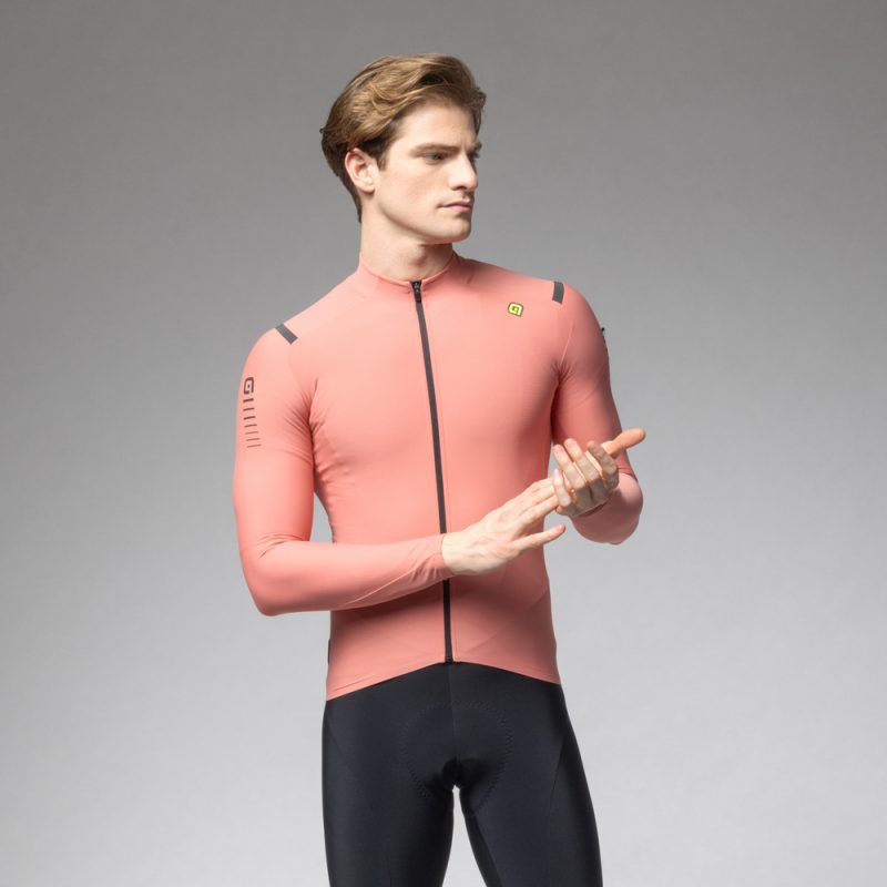 ALÉ férfi szigetelt kerékpáros mez R-EV1 WARM RACE