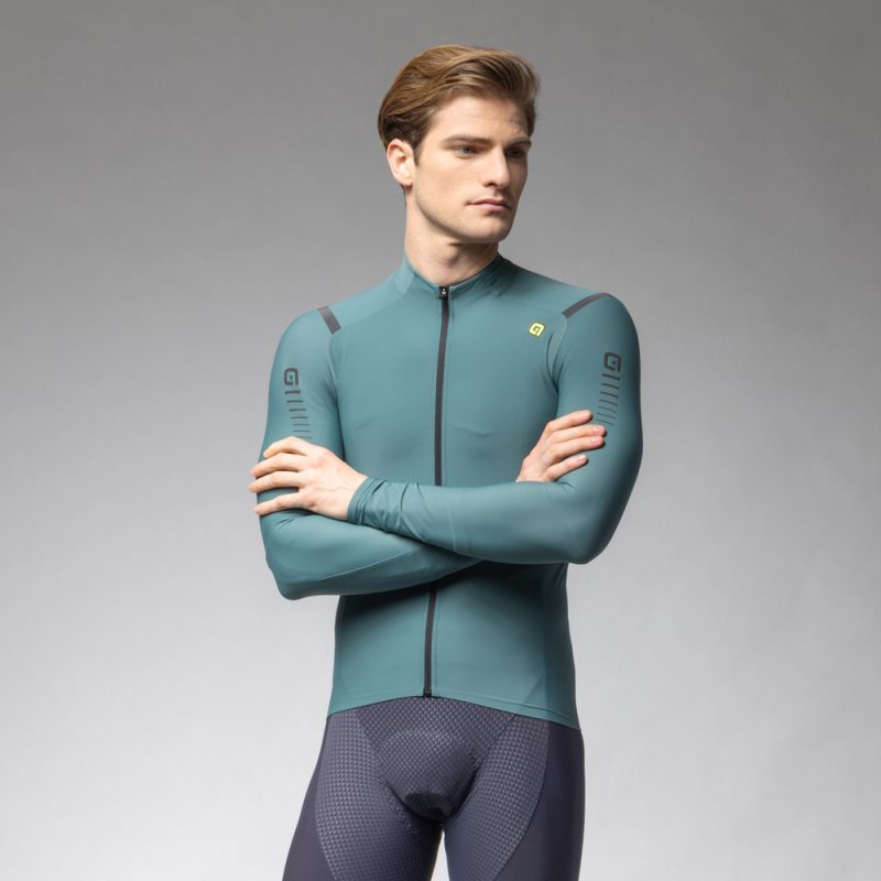 ALÉ férfi szigetelt kerékpáros mez R-EV1 WARM RACE